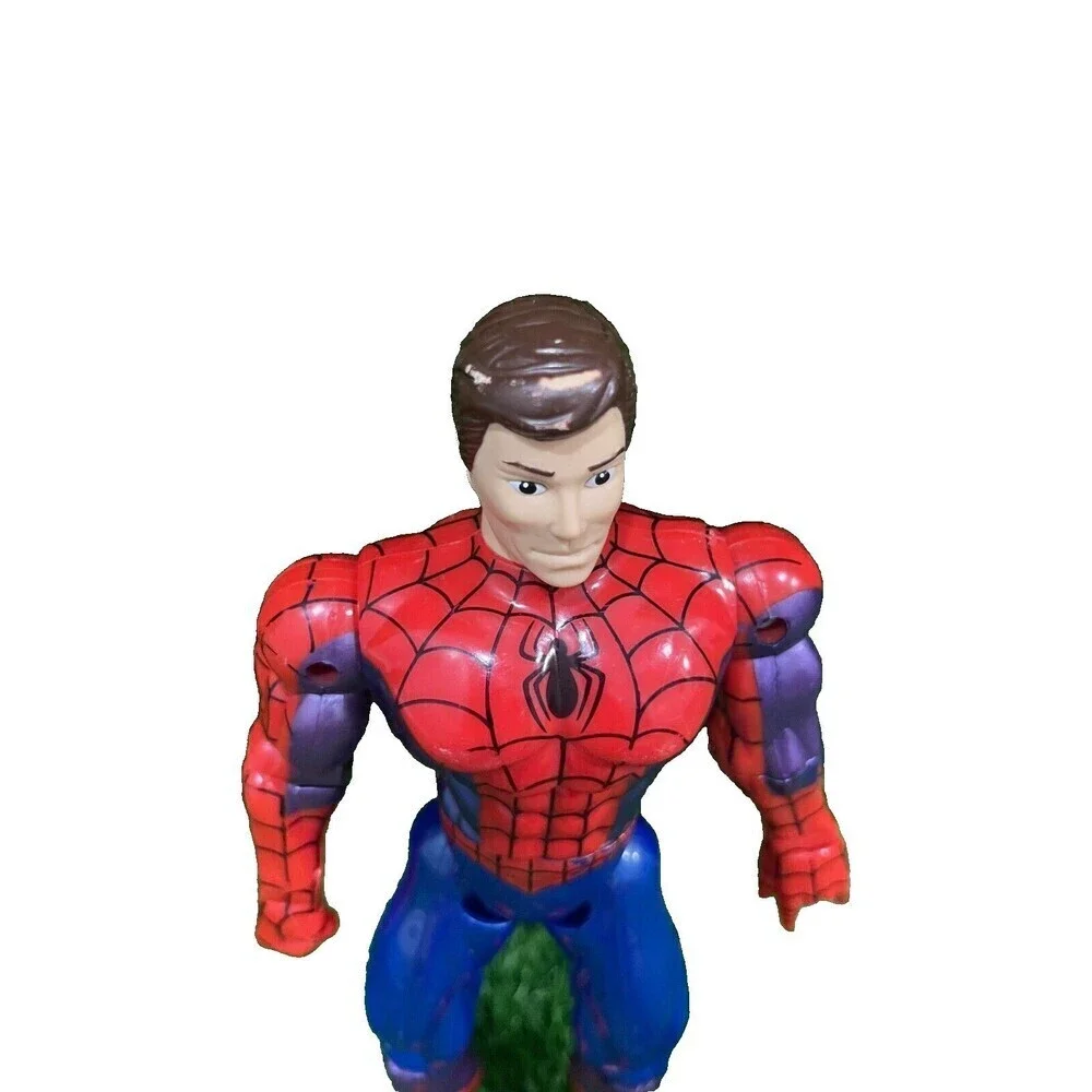 TOYBIZ 1997 MARVEL HEROS UNMASKED SPIDER-MAN/PETER  ACTION FIGURE! (NM) - Picture 2 of 9